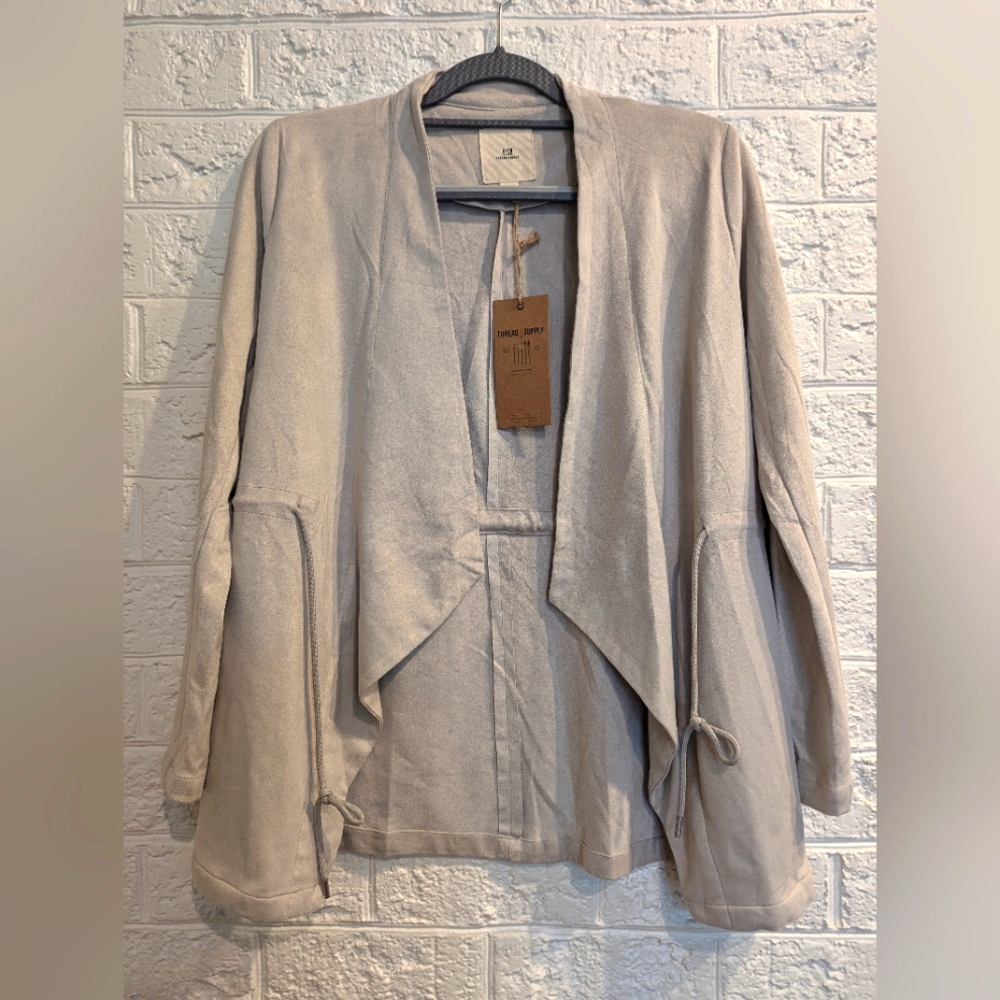 THREAD & SUPPLY Faux Suede Blazer